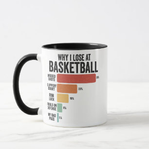 バスケットボールおもしろいで負ける父の日のスポーツ マグカップ