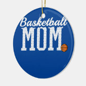 バスケットボールおもしろいの母スポーツ選手の母 セラミックオーナメント (左)