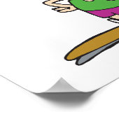 バスケットボールおもしろいキャラクター ポスター (角)