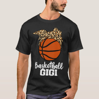 バスケットボールおもしろいギージバスケットボール選手Leopard Gi Tシャツ