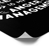 バスケットボールおもしろいバスケットボールは私の怒りの管理である ポスター (角)