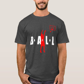 バスケットボールおもしろいバスケットボール用エアボールスポーツバスケットボールミーム Tシャツ