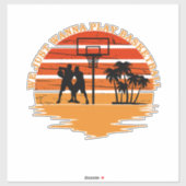 バスケットボールおもしろい諺 シール (シート)