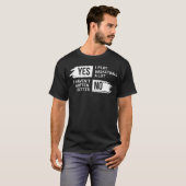 バスケットボールおもしろい選手のスローガンTee forバスケ愛好家 Tシャツ (正面フル)