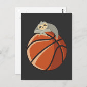 バスケットボールおもしろい選手スロース怠け者スポーツ愛好家 ポストカード (正面/裏面)