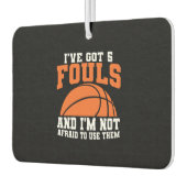 バスケットボールおもしろい カーエアーフレッシュナー (左)