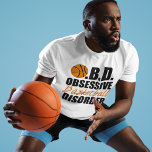 バスケットボールおもしろい Tシャツ<br><div class="desc">私はOBD、強迫性バスケットボール障害を持っている。私はバスケ遊ットが大好きだ。スポーツのユーモア。</div>