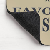 バスケットボールお気に入りのは私のブルーボールのシーズンだ マウスパッド (コーナー)