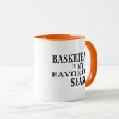 バスケットボールお気に入りのは私のブルーボールのシーズンだ マグカップ (正面右)