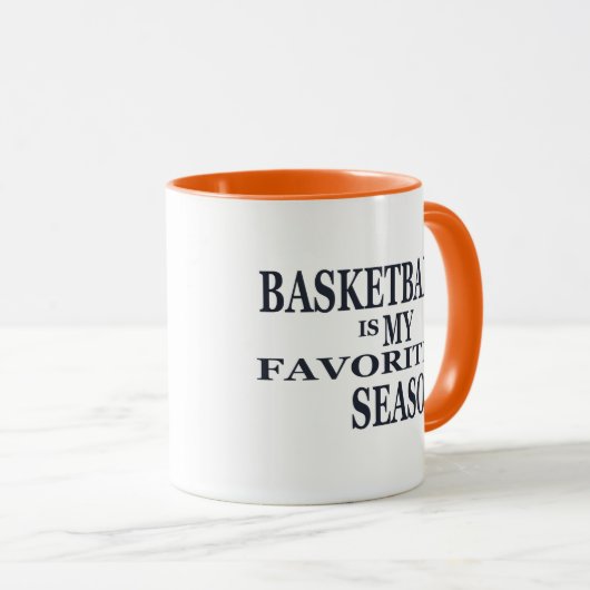 バスケットボールお気に入りのは私のブルーボールのシーズンだ マグカップ (正面右)