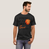 バスケットボールお気に入りのマイスポーツ Tシャツ (正面フル)