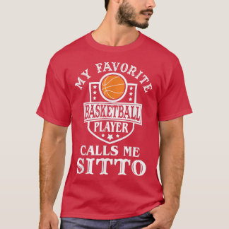バスケットボールお気に入りの選手がシットと呼ぶMens Tシャツ