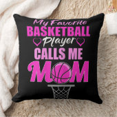 バスケットボールお気に入りの選手がママと呼ぶ女性 クッション (ブランケット)