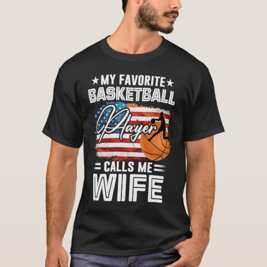 バスケットボールお気に入りの選手が妻アメリクと呼ぶ Tシャツ (正面)