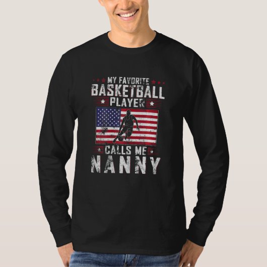 バスケットボールお気に入りの選手が私をナンと呼ぶ女性 Tシャツ (正面)