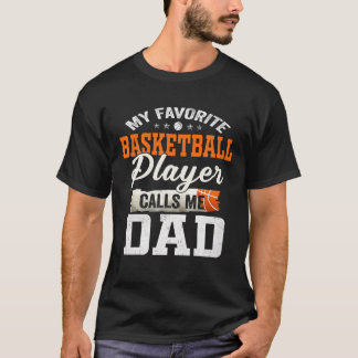 バスケットボールお気に入りの選手が私をパパと呼ぶ Tシャツ