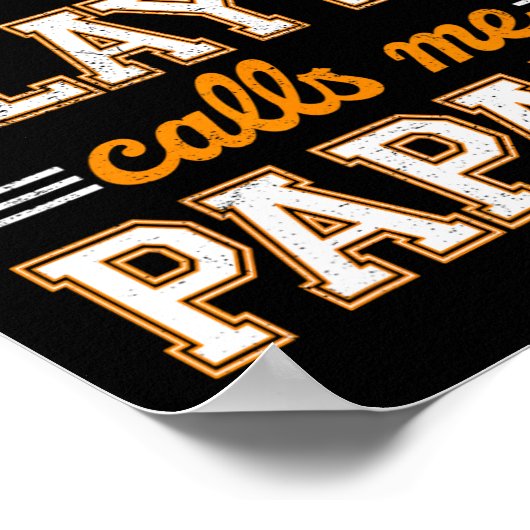 バスケットボールお気に入りの選手が私をパポーと呼ぶ ポスター (角)