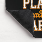 バスケットボールお気に入りの選手が私をパポーと呼ぶ マウスパッド (コーナー)