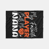 バスケットボールお気に入りの選手が私を奈々と呼ぶ フリースブランケット (正面(横))