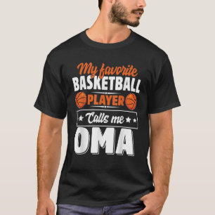 バスケットボールお気に入りの選手は私を大間母と呼ぶ Tシャツ