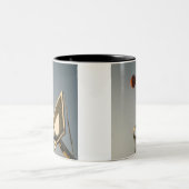 バスケットボールかわいらしギフト ツートーンマグカップ (中央)