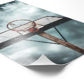 バスケットボールかわいらしギフト フォトプリント            (角)