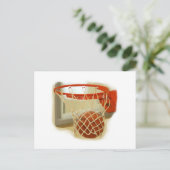 バスケットボールがゴールに吸い込まれる瞬間 ポストカード (スタンド正面)