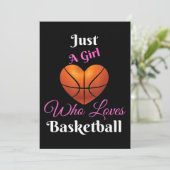 バスケットボールが大好きな女の子 招待状 (スタンド正面)