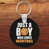 バスケットボールが大好きな少年1 キーホルダー (正面)