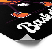 バスケットボールが大好きな男の子 – バスケットボールの少年 ポスター (角)