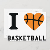 バスケットボールが大好き ポストカード (正面/裏面)