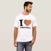 バスケットボールが大好き Tシャツ (正面フル)