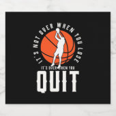 バスケットボールが終わっやめた ビールラベル (シングルラベル)