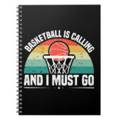 バスケットボールが電話で行かねばならない ノートブック (正面)
