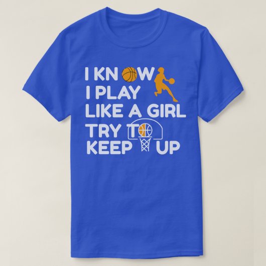 バスケットボールことわざ女性女子 Tシャツ (デザイン正面)