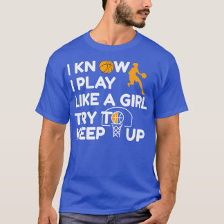 バスケットボールことわざ女性女子 Tシャツ