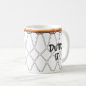 バスケットボールたがのNet_blackのoutline_Dunkそれ! コーヒーマグカップ (正面右)