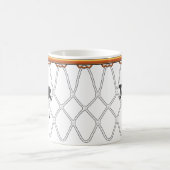 バスケットボールたがのNet_blackのoutline_Dunkそれ! コーヒーマグカップ (中央)