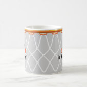 バスケットボールたがのNet_I愛Dunkin'_の灰色 コーヒーマグカップ (中央)