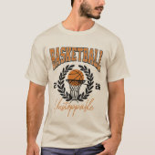 バスケットボールで止まれない Tシャツ (正面)
