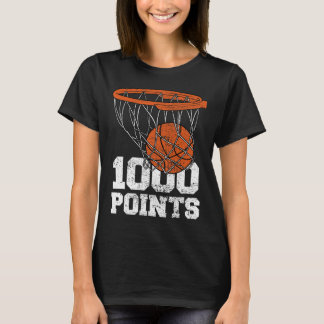 バスケットボールで1000得点を記録した高校バスケ選手 Tシャツ