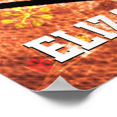 バスケットボールとゴール ピンクとパープルの女の子らしいバスケットボール ポスター (角)