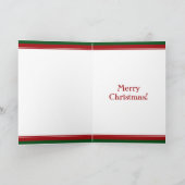 バスケットボールとフープクリスマス シーズンカード (内部)