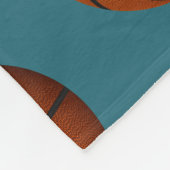 バスケットボールと私はバスケットボールの文字パターンが大好き フリースブランケット (角)