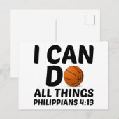 バスケットボールなら何でもできる ポストカード (正面/裏面)