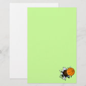 バスケットボールによる壊れ目 便箋 (正面/裏面)