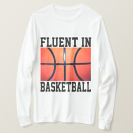 バスケットボールに堪能でおもしろいある Tシャツ