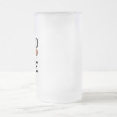 バスケットボールに焦点を当てた曇りガラスのマグカップ フロストグラスビールジョッキ (中央)