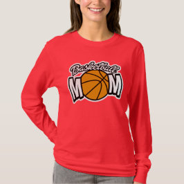 バスケットボールのお母さんのワイシャツ Tシャツ