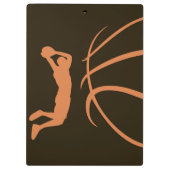 バスケットボールのアスリート クリップボード (裏面)